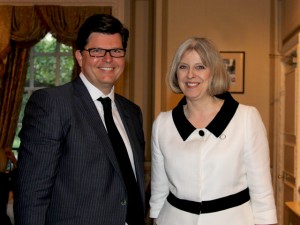 Guy Charrison with The Rt Hon Mrs Theresa May MP